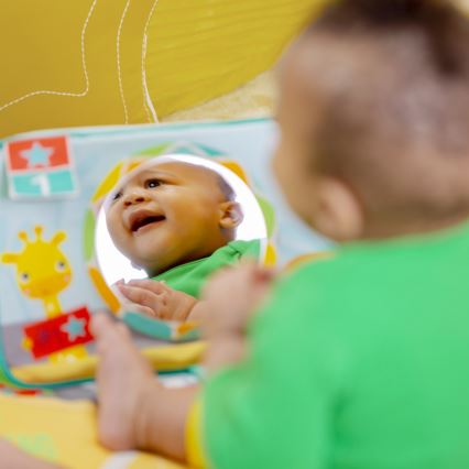 Bright Starts - Dětská hrací deka OBALL GRIP & KICK 3xAA