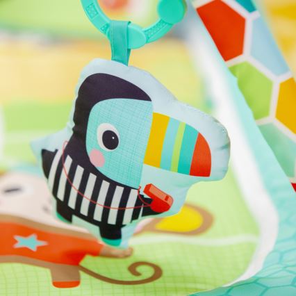 Bright Starts - Dětská hrací deka OBALL GRIP & KICK 3xAA