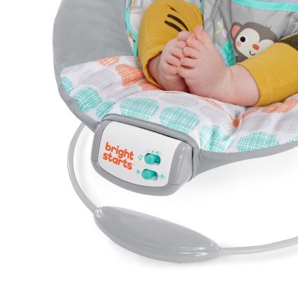 Bright Starts - Dětské vibrující lehátko s melodií WHIMSICAL WILD 3xLR14