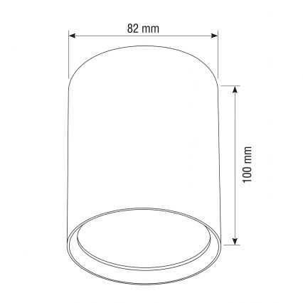 BRILAGI - Bodové svítidlo SMOOTH LONG 1xGX53/15W/230V 100x82 mm dekor dubu