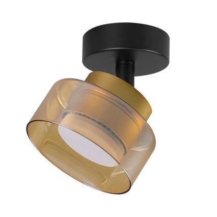Brilagi - Bodové svítidlo AURA LUX 1xGX53/30W/230V pr. 13 cm černá/zlatá