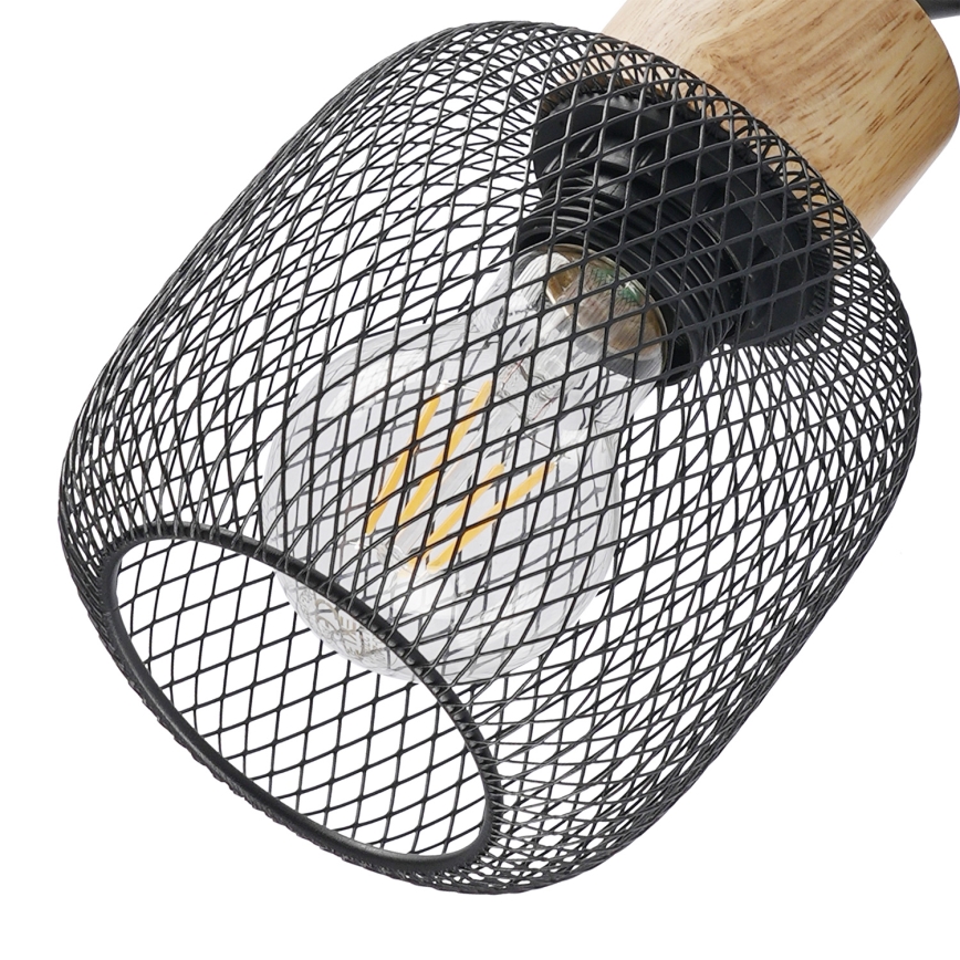 Brilagi - Bodové svítidlo BASKLITE 2xE27/15W/230V dřevo/černá