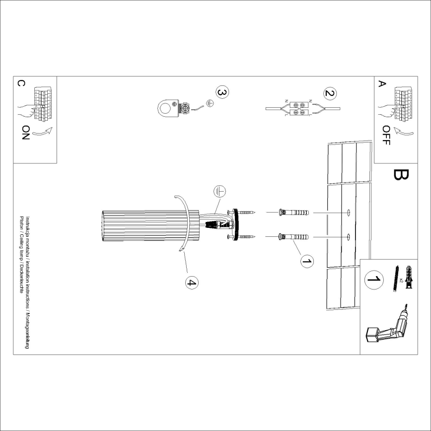 Brilagi - Bodové svítidlo CRESTO 1xGU10/10W/230V 20 cm černá