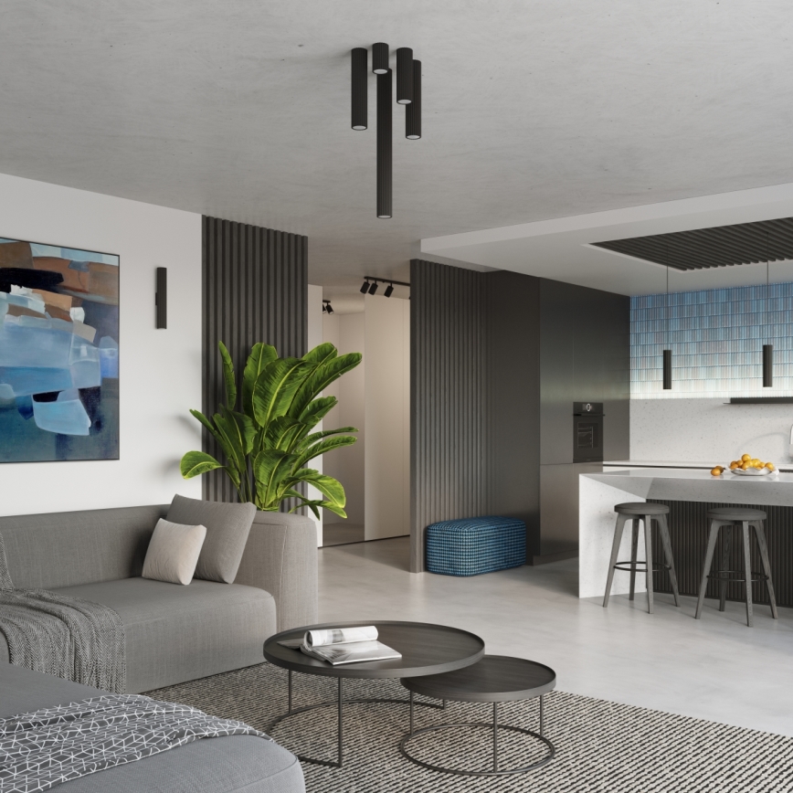 Brilagi - Bodové svítidlo CRESTO 1xGU10/10W/230V 30 cm černá