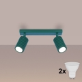 Brilagi - Bodové svítidlo CRESTO 2xGU10/10W/230V tyrkysová