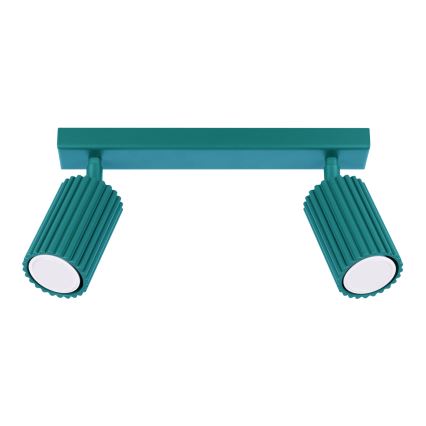 Brilagi - Bodové svítidlo CRESTO 2xGU10/10W/230V tyrkysová