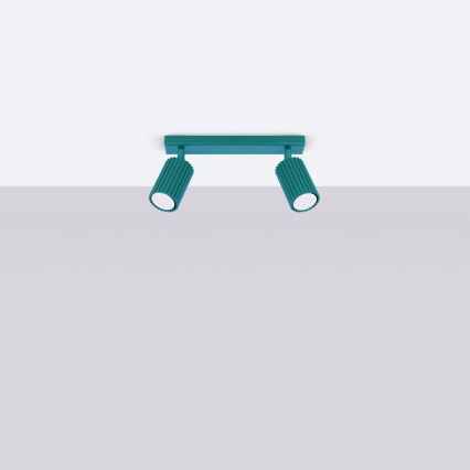 Brilagi - Bodové svítidlo CRESTO 2xGU10/10W/230V tyrkysová