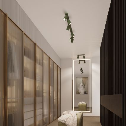 Brilagi - Bodové svítidlo CRESTO 2xGU10/10W/230V zelená