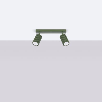 Brilagi - Bodové svítidlo CRESTO 2xGU10/10W/230V zelená
