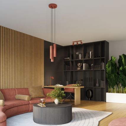 Brilagi - Bodové svítidlo CRESTO 3xGU10/10W/230V červená