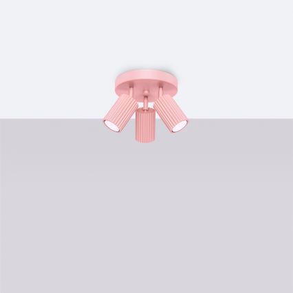 Brilagi - Bodové svítidlo CRESTO 3xGU10/10W/230V růžová