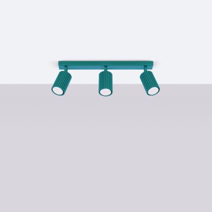 Brilagi - Bodové svítidlo CRESTO 3xGU10/10W/230V tyrkysová