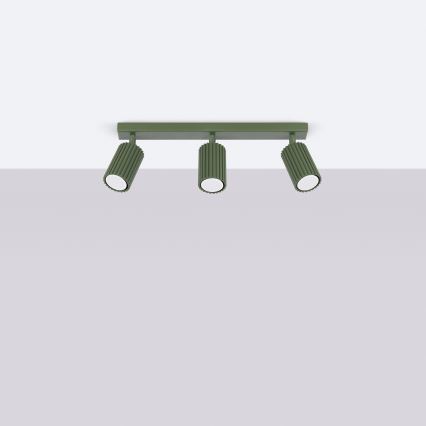 Brilagi - Bodové svítidlo CRESTO 3xGU10/10W/230V zelená