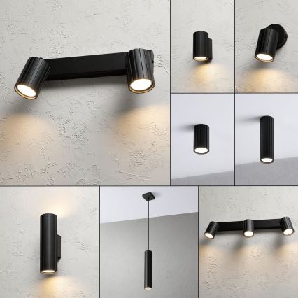 Brilagi - Bodové svítidlo CRISPINA 2xGU10/10W/230V černá