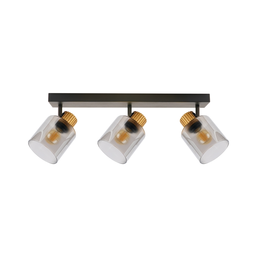 Brilagi - Bodové svítidlo HYGGE 3xE14/15W/230V černá/kouřová