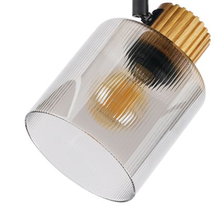 Brilagi - Bodové svítidlo HYGGE 4xE14/15W/230V černá/kouřová