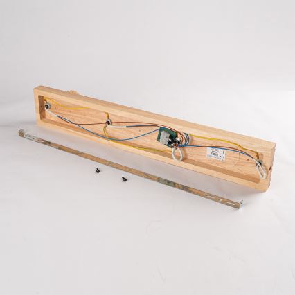 Brilagi - Bodové svítidlo HYGGE 4xE14/15W/230V dřevo/kouřová