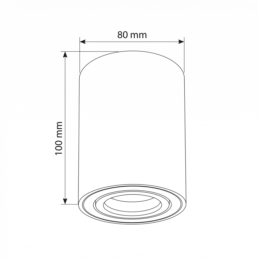 BRILAGI - Bodové svítidlo MIA 1xGU10/30W/230V 100x80 mm bílá
