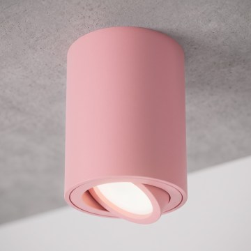 BRILAGI - Bodové svítidlo MIA 1xGU10/30W/230V 100x80 mm růžová