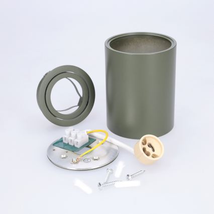 BRILAGI - Bodové svítidlo MIA 1xGU10/30W/230V 100x80 mm tmavě zelená