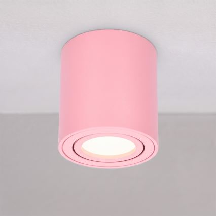 BRILAGI - Bodové svítidlo MIA 1xGU10/30W/230V 84x80 mm růžová