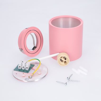 BRILAGI - Bodové svítidlo MIA 1xGU10/30W/230V 84x80 mm růžová