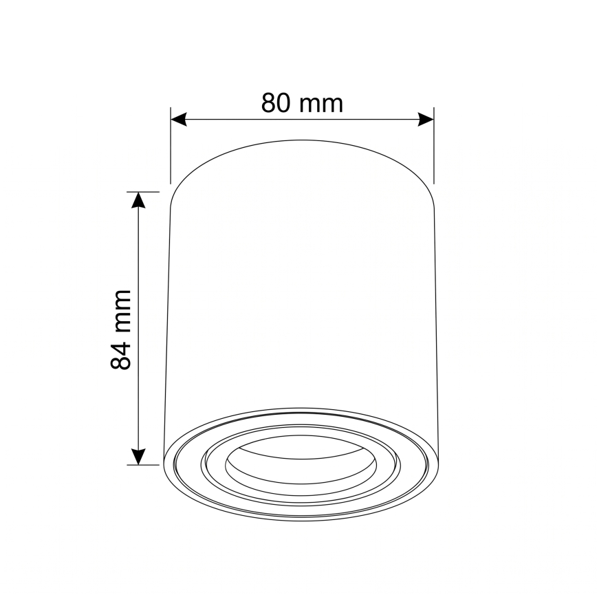 BRILAGI - Bodové svítidlo MIA 1xGU10/30W/230V 84x80 mm tmavě zelená