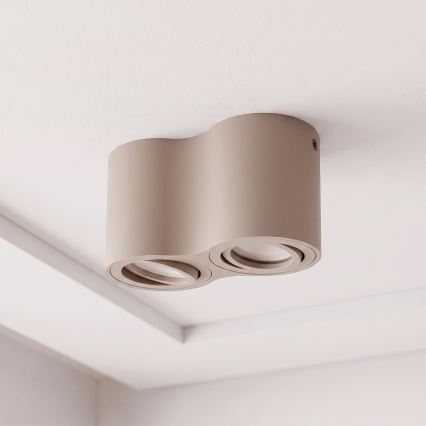 BRILAGI - Bodové svítidlo MIA DOUBLE 2xGU10/30W/230V béžová
