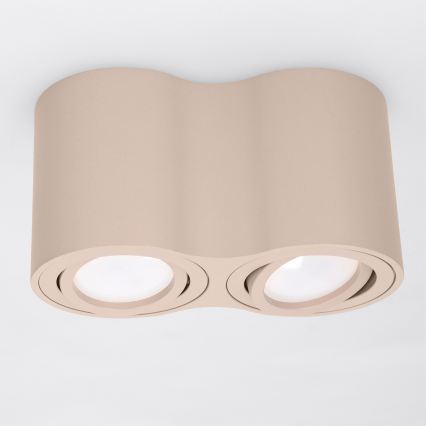 BRILAGI - Bodové svítidlo MIA DOUBLE 2xGU10/30W/230V béžová