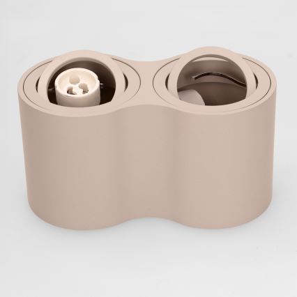 BRILAGI - Bodové svítidlo MIA DOUBLE 2xGU10/30W/230V béžová