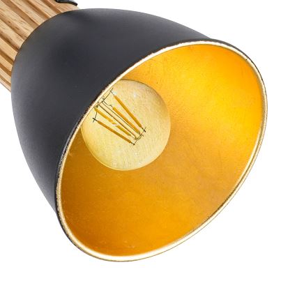 Brilagi - Bodové svítidlo ODENSE 2xE14/10W/230V dřevo/černá