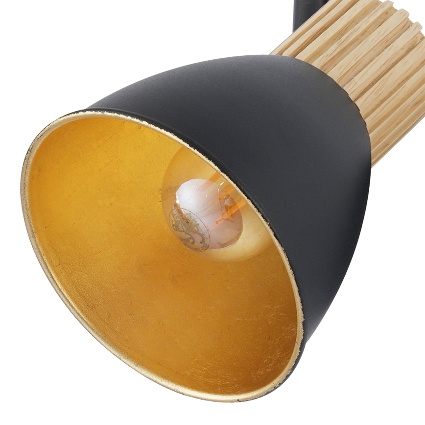 Brilagi - Bodové svítidlo ODENSE 4xE14/10W/230V dřevo/černá