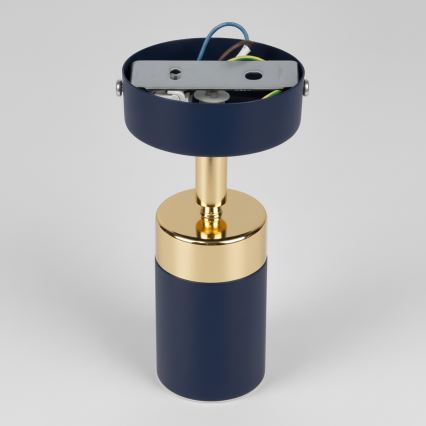 Brilagi - Bodové svítidlo POKER 1xGU10/25W/230V modrá/zlatá