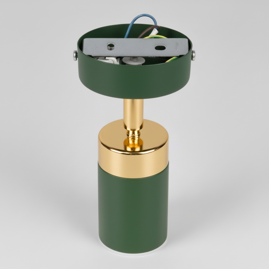 Brilagi - Bodové svítidlo POKER 1xGU10/25W/230V zelená/zlatá