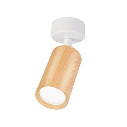 Brilagi - Bodové svítidlo SELE 1xGU10/30W/230V bílá/dekor dubu