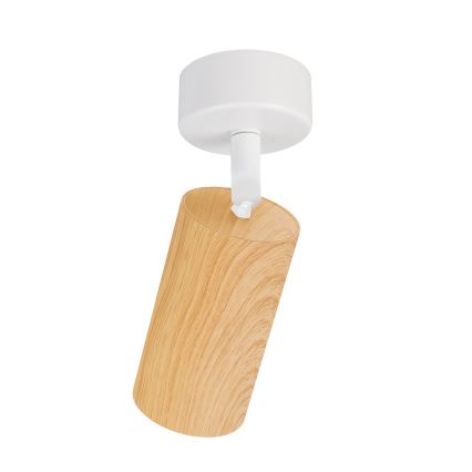 Brilagi - Bodové svítidlo SELE 1xGU10/30W/230V bílá/dekor dubu