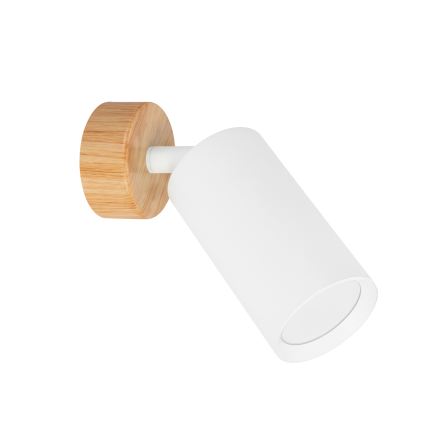 Brilagi - Bodové svítidlo SELE 1xGU10/30W/230V bílá/dekor dubu