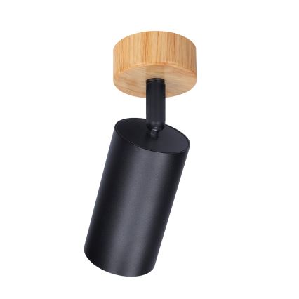 Brilagi - Bodové svítidlo SELE 1xGU10/30W/230V černá/dekor dubu