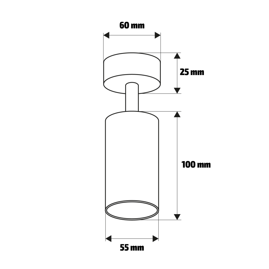 Brilagi - Bodové svítidlo SELE 1xGU10/30W/230V černá/zlatá