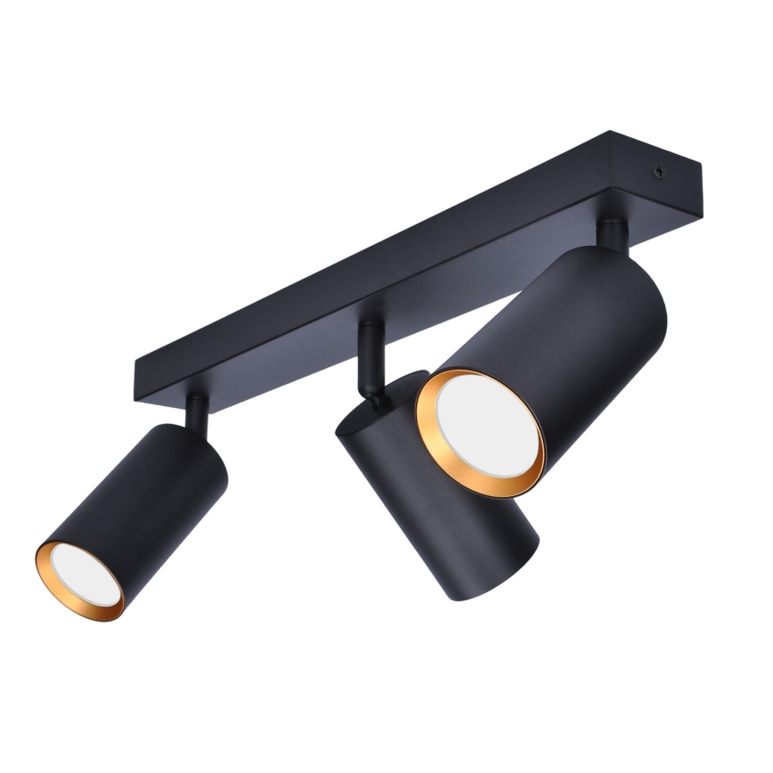 Brilagi - Bodové svítidlo SELE 3xGU10/30W/230V černá/zlatá