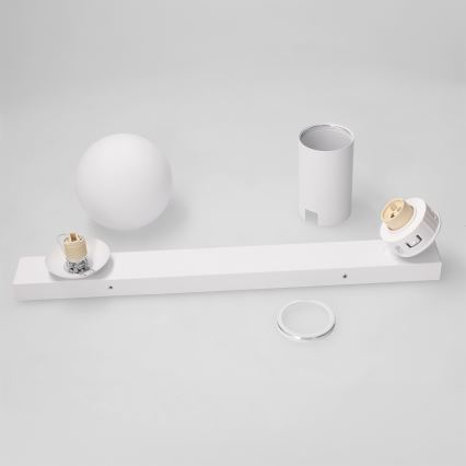 Brilagi - Bodové svítidlo SELE BALL 1xGU10/30W/230V + 1xG9/10W bílá