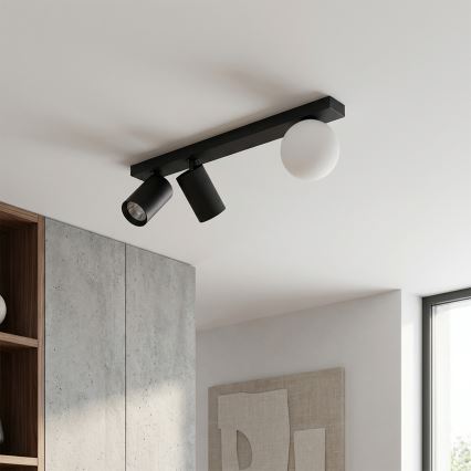 Brilagi - Bodové svítidlo SELE BALL 2xGU10/30W/230V + 1xG9/10W černá