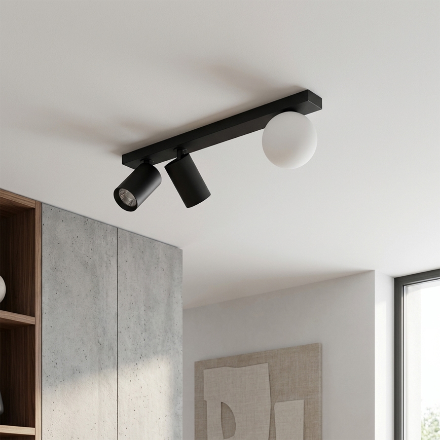 Brilagi - Bodové svítidlo SELE BALL 2xGU10/30W/230V + 1xG9/10W černá
