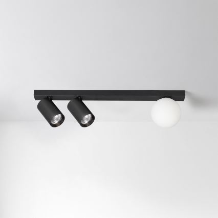 Brilagi - Bodové svítidlo SELE BALL 2xGU10/30W/230V + 1xG9/10W černá