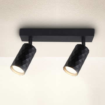 Brilagi - Bodové svítidlo SELE DIAMANT 2xGU10/30W/230V černá