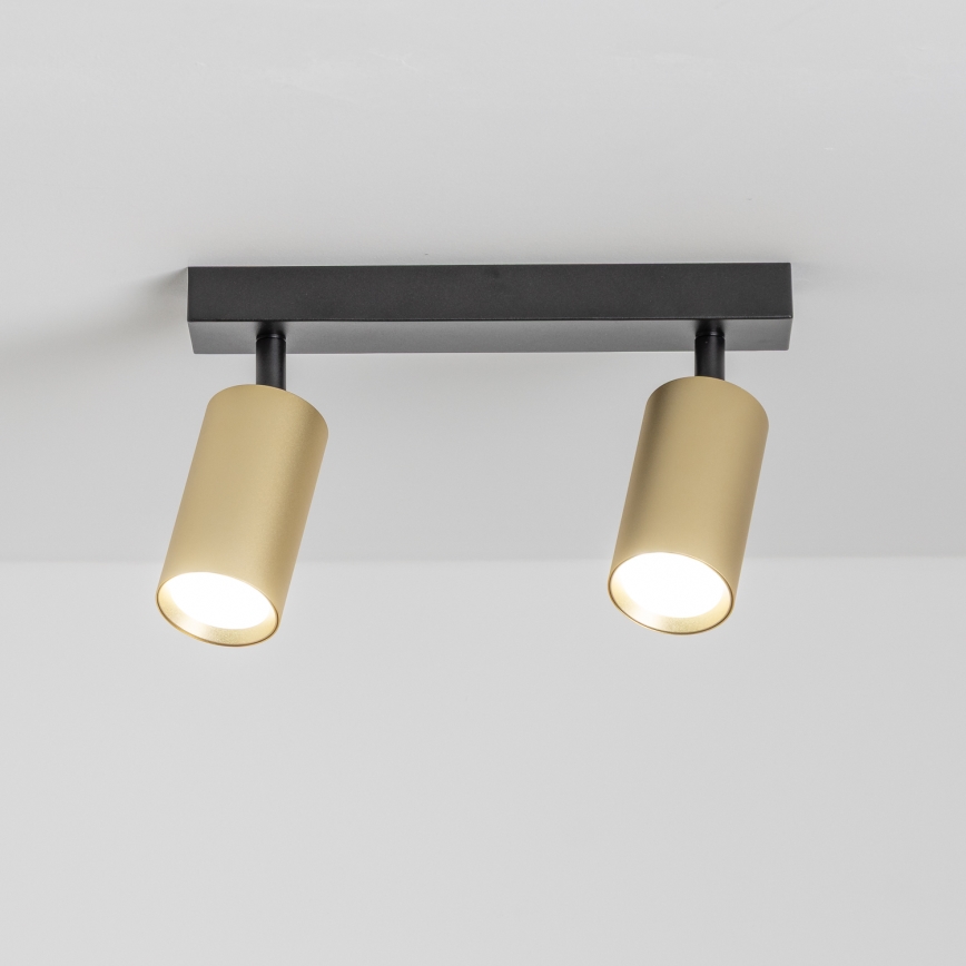 Brilagi - Bodové svítidlo SELE GOLDEN 2xGU10/30W/230V černá/zlatá