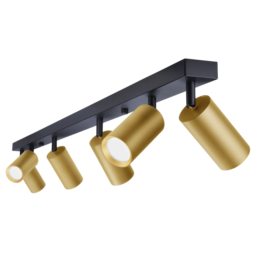 Brilagi - Bodové svítidlo SELE GOLDEN 6xGU10/30W/230V černá/zlatá
