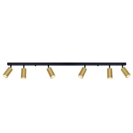 Brilagi - Bodové svítidlo SELE GOLDEN 6xGU10/30W/230V černá/zlatá