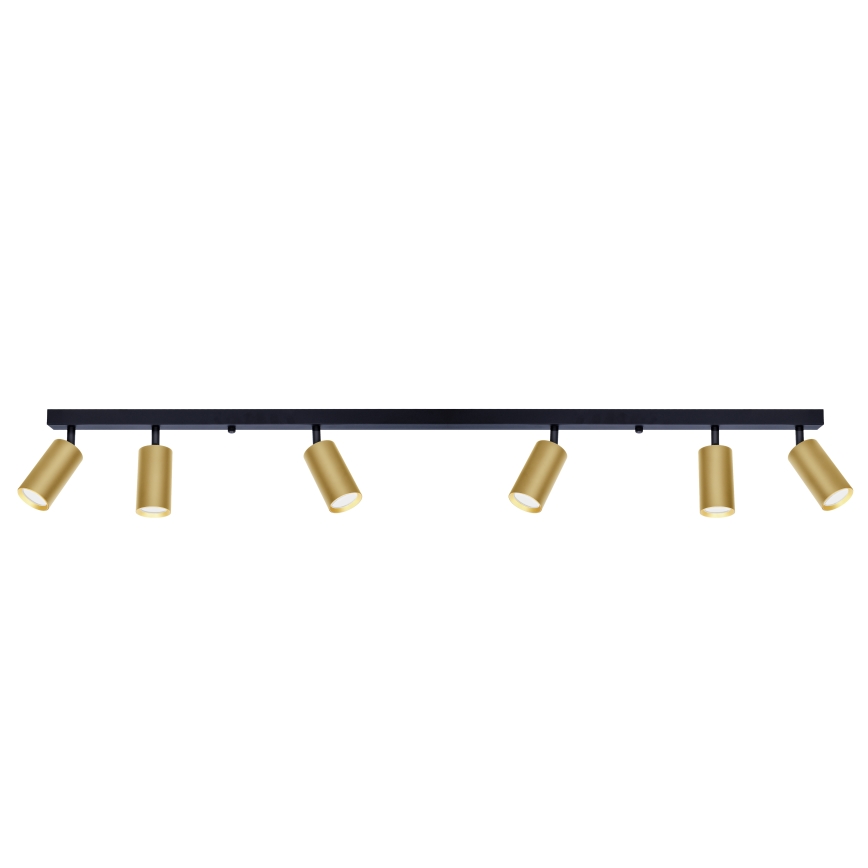 Brilagi - Bodové svítidlo SELE GOLDEN 6xGU10/30W/230V černá/zlatá