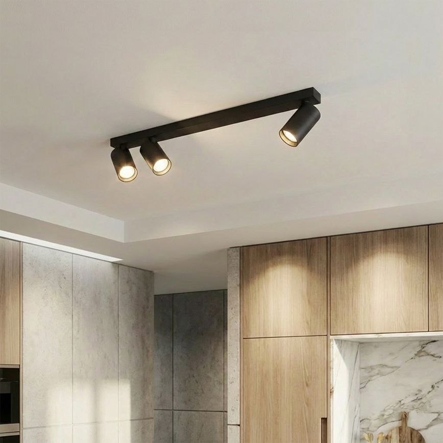 Brilagi - Bodové svítidlo SELE LONG 3xGU10/30W/230V černá